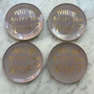 “Will You Accept This Rosé” Coasters By Prima Design